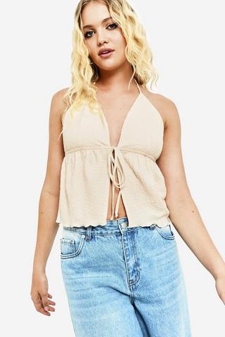 Front Tie Cami Top