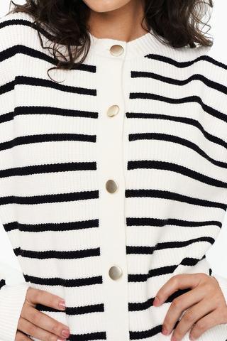 Stripe Knit Cardigan
