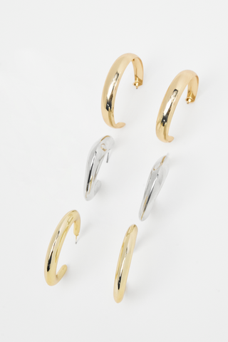 3 Pack Hoop Earrings