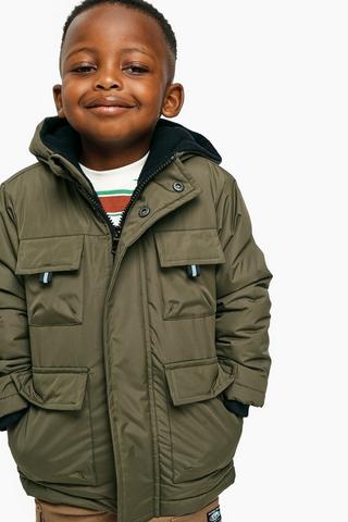 Hooded Puffer Parka Jacket