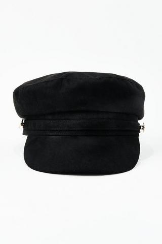 Suede Baker Cap