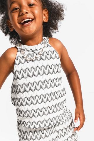 Crochet Sleeveless Top And Shorts Set