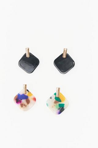 2 Pack Stud Earrings