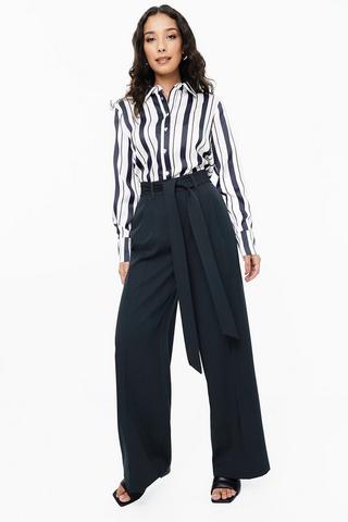 Tailored Wide Leg Pants
