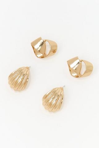 2 Pack Stud Earrings