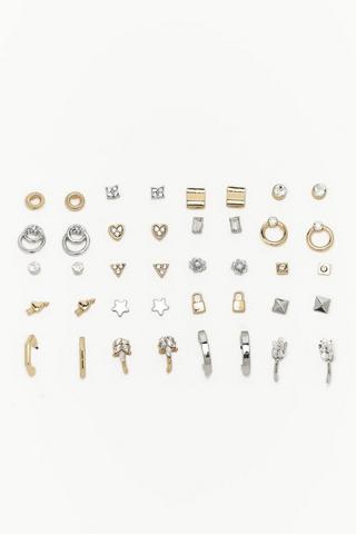 20 Pack Hoop And Stud Earrings