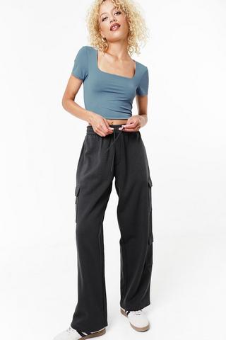 Wide Leg Cargo Pants