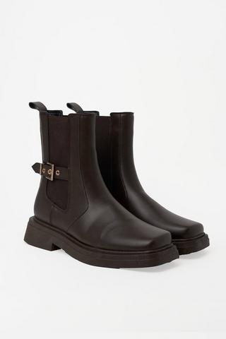 Buckle Chelsea Boot