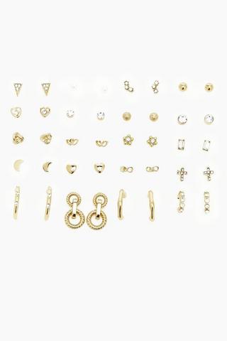 20 Pack Hoop And Stud Earrings