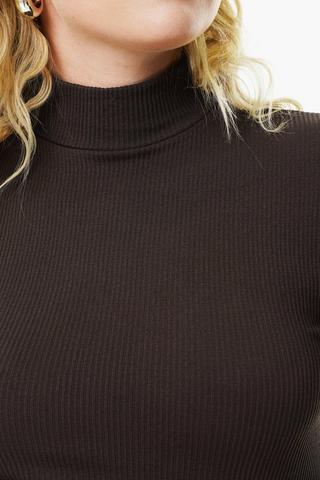 Seamless Long Sleeve Turtle Neck Top