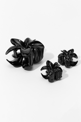 3 Pack Flower Hair Clips