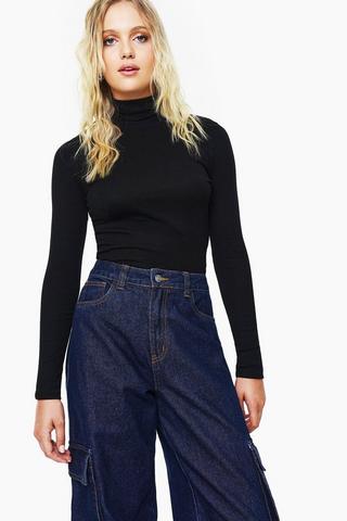 Long Sleeve Turtle Neck Top