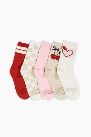 5 Pack Socks