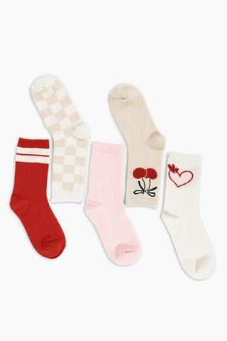 5 Pack Socks
