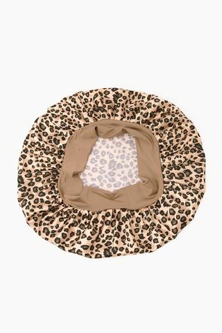 Leopard Print Bonnet