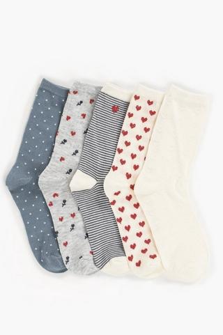 5 Pack Anklet Socks