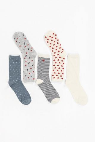 5 Pack Anklet Socks