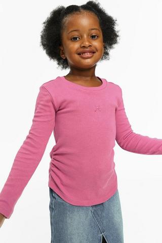 Ruched Long Sleeve Top