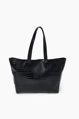 Crocodile Skin Shopper Bag