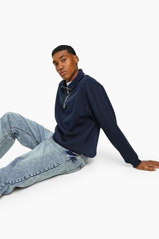 Quarter Zip Sweat Top