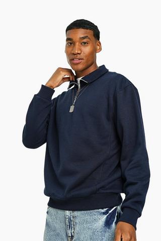 Quarter Zip Sweat Top