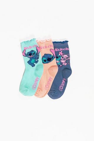 Stitch 3 Pack Socks