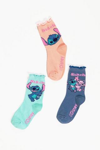 Stitch 3 Pack Socks