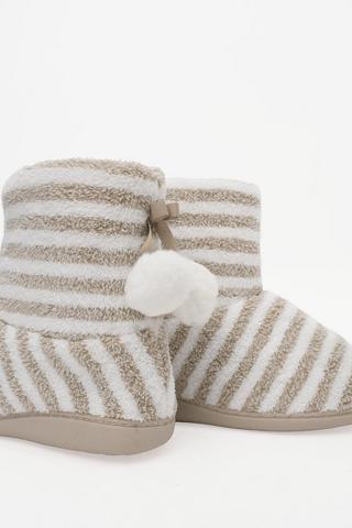 Stripe Slipper Boot
