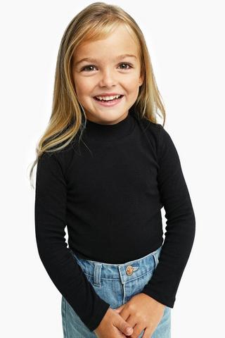 Turtle Neck Long Sleeve Top