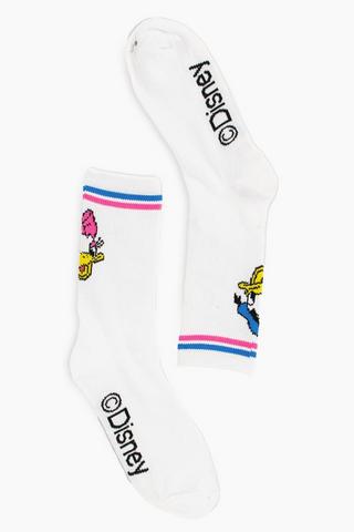 Donald Duck And Daisy Duck Anklet Socks