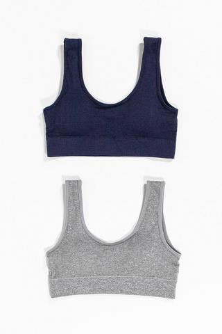 2 Pack Crop Bras