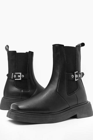 Buckle Chelsea Boot