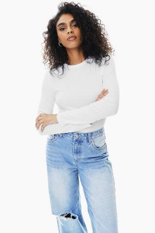 Ribbed Long Sleeve Top