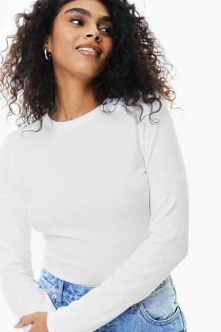Ribbed Long Sleeve Top