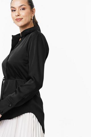 Slouchy Satin Shirt