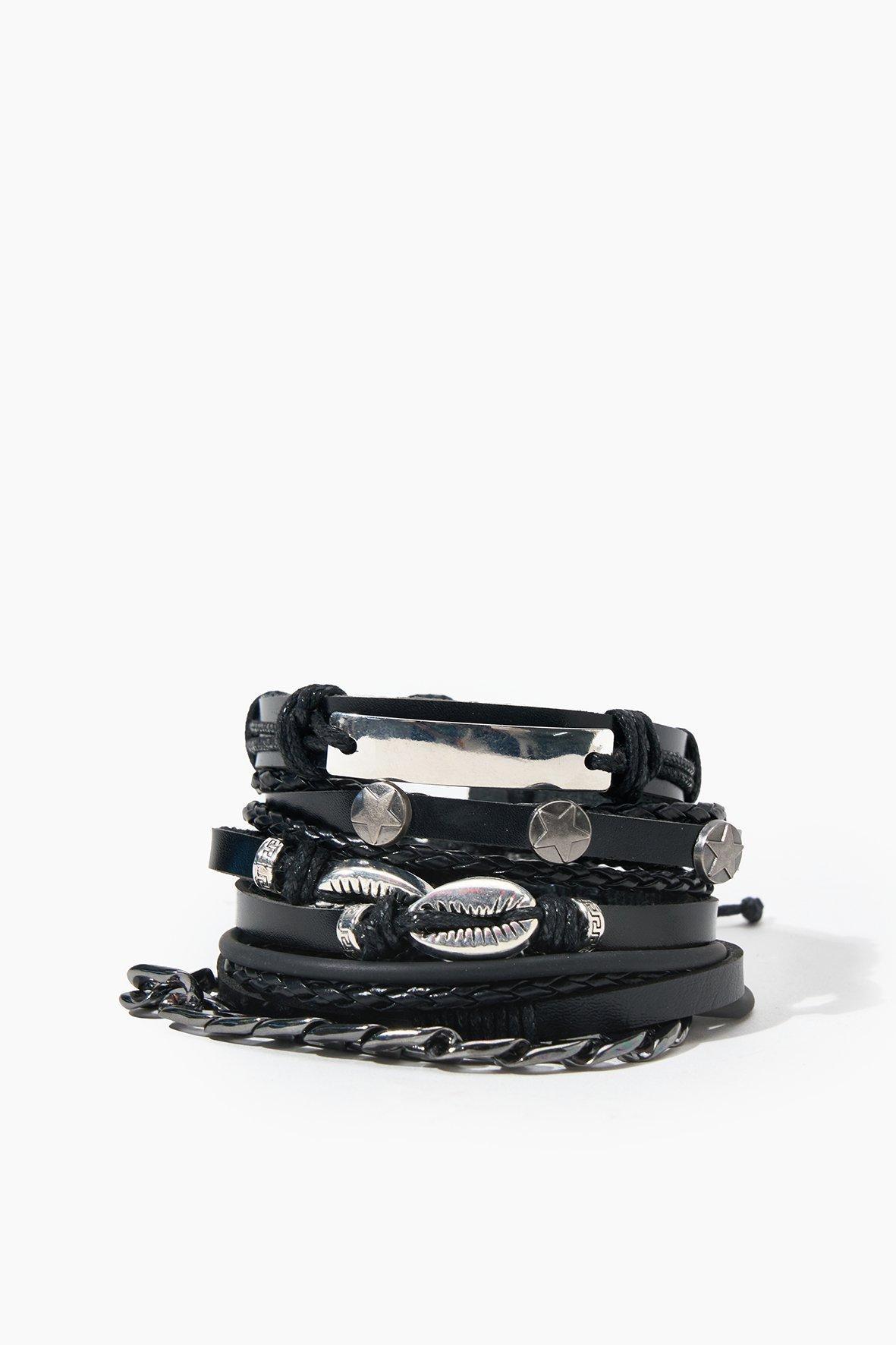 Lot De 5 Bracelets Femme - Bijoux Fantaisie - Mix De Styles - Parfait Pour Accessoiriser