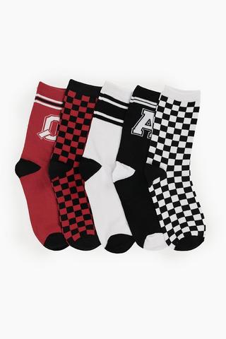 5 Pack Socks