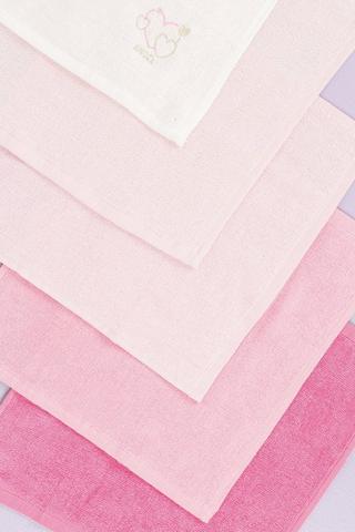 5 Pack Heart Face Cloths