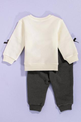 Bow Sweat Top And Joggers Set