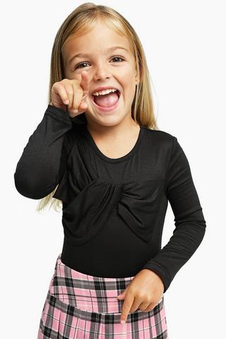 Bow Long Sleeve Bodysuit