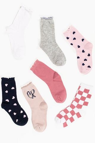 7 Pack Socks