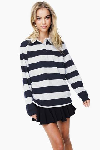 Oversized Stripe Golfer