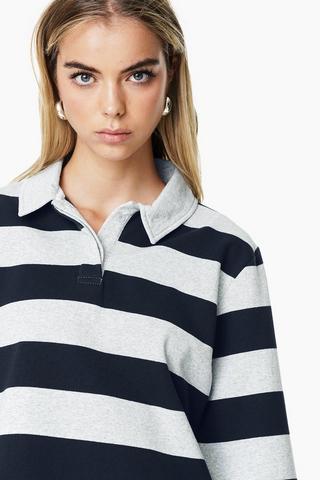Oversized Stripe Golfer