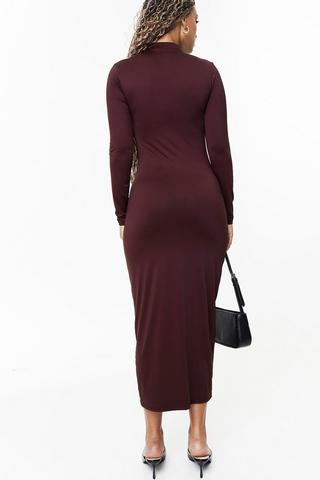 Skin Tight Turtle Neck Bodycon Dress