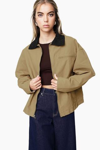 Oversized Harrington Jacket