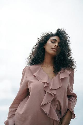 Flounce Detail Blouse
