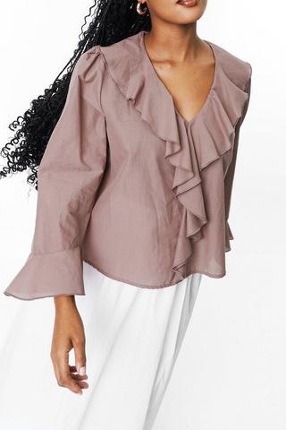 Flounce Detail Blouse