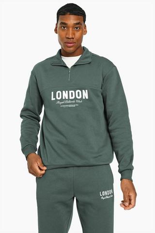 Quarter Zip Sweat Top