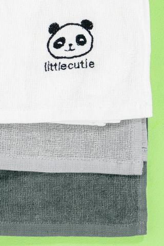 3 Pack Panda Face Cloths