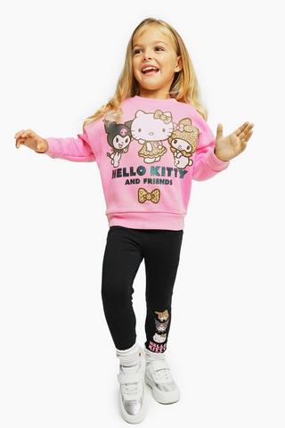 Hello Kitty Sweat Top And Leggings Set
